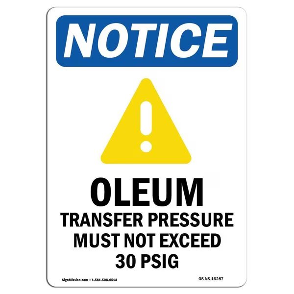 Safety Sign, OSHA Notice, 18